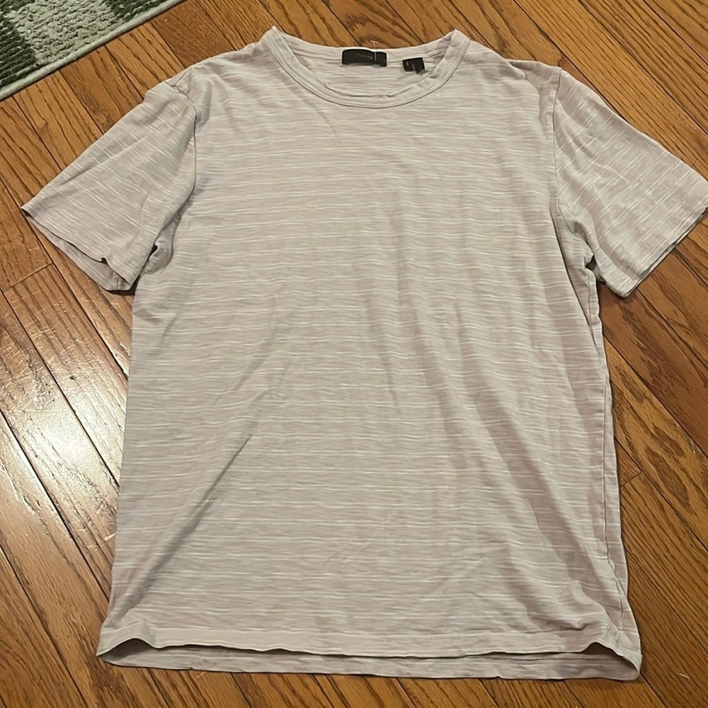 Theory mauve striped T-shirt